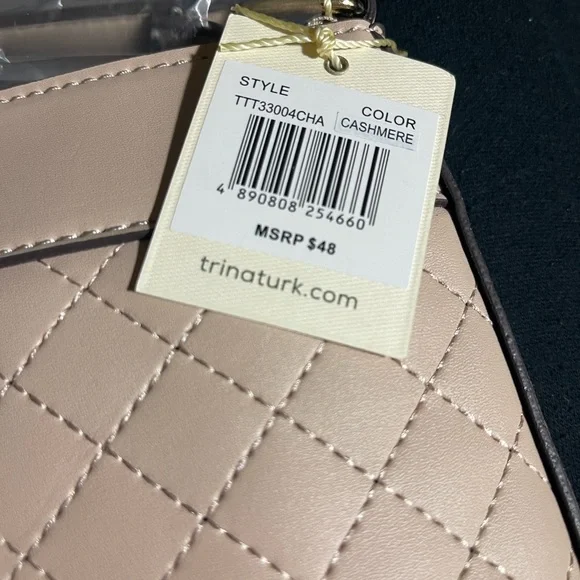 Trina Turk Color Cashmere Quilted Crossbody Bag NWT - Picture 3 of 8